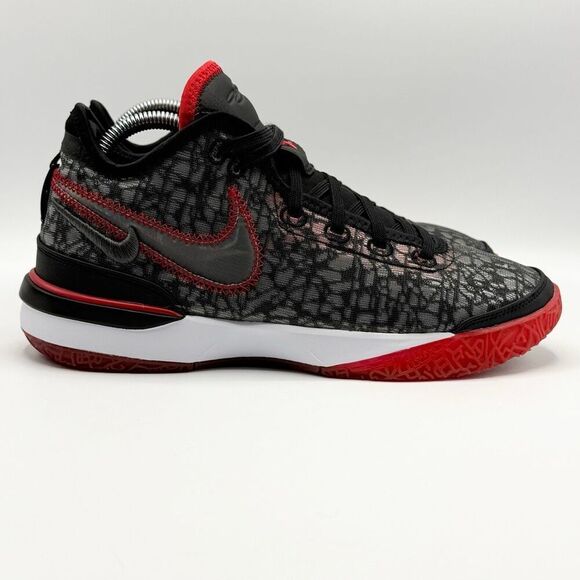 Nike Zoom LeBron NXXT Gen FaZe Clan Bred Lace Up Red Black Mid Sneakers - US Men - Picture 6 of 16